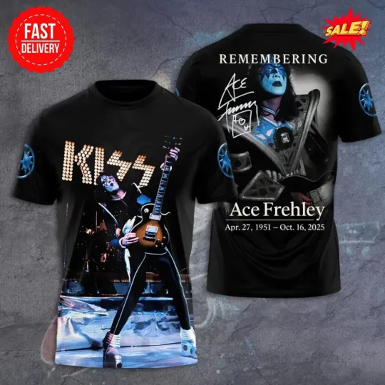 Ace Frehley 1951–2025 Rock Band 3D T-Shirt, Gift For Fans