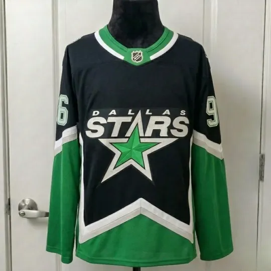 Mikko Rantanen #96 Dallas Stars Hockey Jersey 2026 Alternate Black
