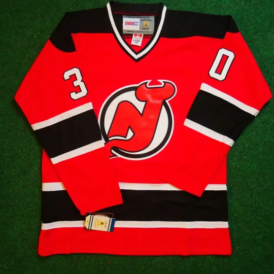 Discover Martin Brodeur New Jersey Devils Red 1992-2007 Throwback NHL Jersey