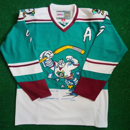 Paul Kariya Anaheim Mighty Ducks 1995-96 Wild Wing Throwback CCM NHL Jersey