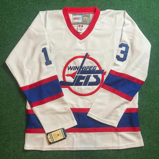 Teemu Selanne Winnipeg Jets Throwback CCM NHL Men's Hockey Jersey