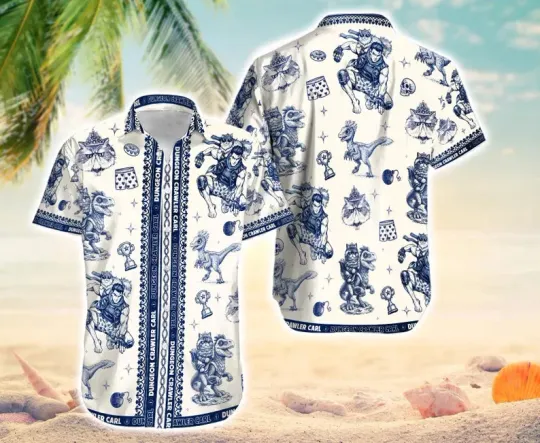 Princess Donut And Mongo Shirt And Shorts, Dungeon Crawler Carl Hawaiian Shirt,