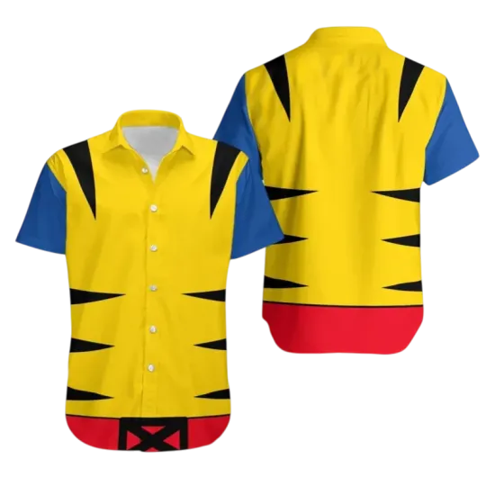 Wolverine Hawaiian Shirt - Wolverine X-men Shirt -Logan Wolverine Superhero Xmen