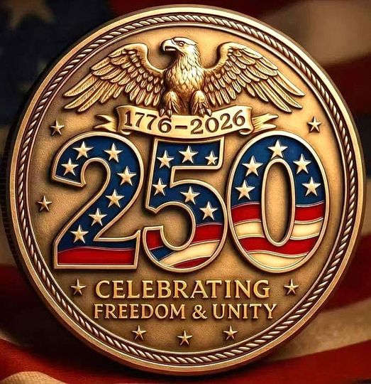 1776-2026 250th Anniversary U.S.A. Commemorative Hobo Nickel Art Coin