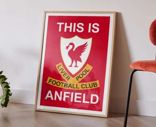 Anfield  Poster Liverpool FC Wall Art Premium Matte Vertical Poster