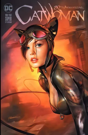 Catwoman Comic Cover Silk  Poster