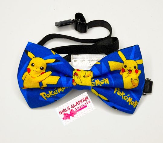Handmade Pika Bow Tie, Adjustable Kids Costume