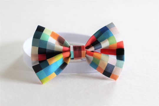 Colorful Pixel Bow Tie: Adjustable Necktie for Adults, Kids