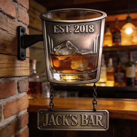 Personalized Whiskey Wooden Wall Sign