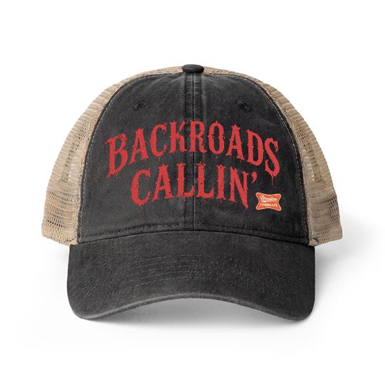 Women's Washed Mesh-Back Cap | Backroads Callin | Bassline Syndicate