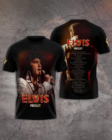 Discover Elvis Presley In Concert 2026 2 Sided Shirt, King Of Rock Shirt, Rock And Roll Gift