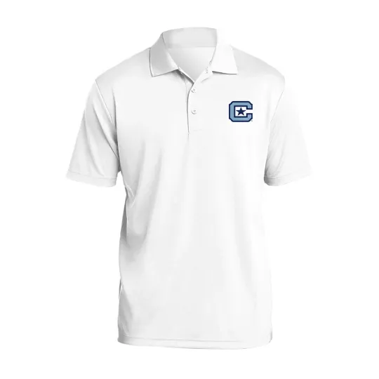 Discover The Citadel Logo LC EMB Polo - White