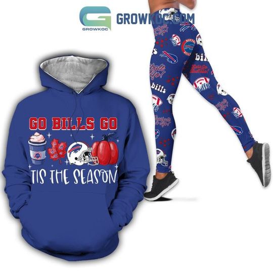 Buffalo Bills Go Bills Go Tis The Season Hoodie Leggings Set