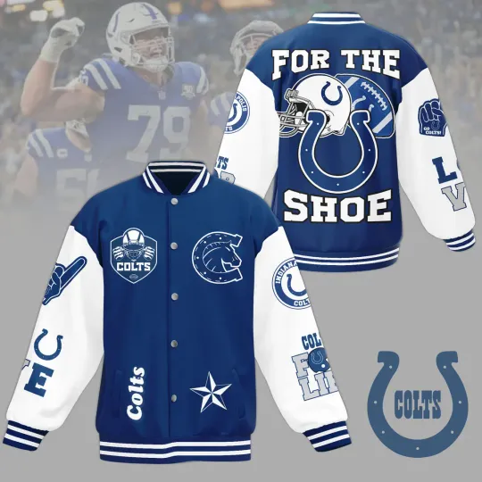 Indianapolis Team Colts Baseball Jacket For Fan