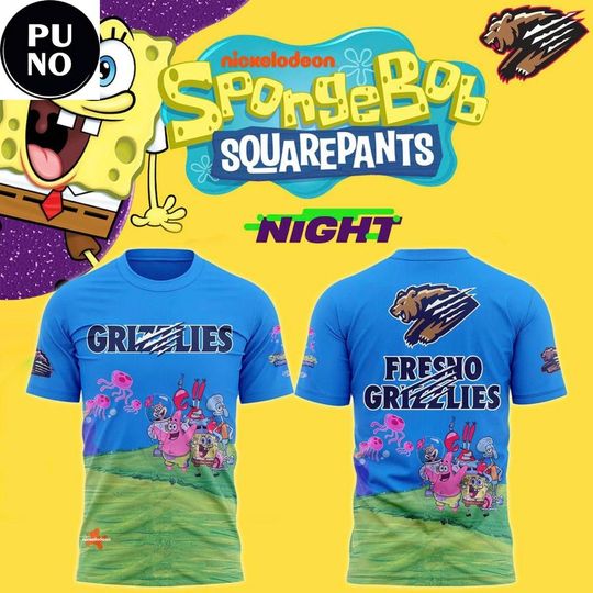 Fresno Grizzlies x SpongeBob Night 2026 T-Shirt