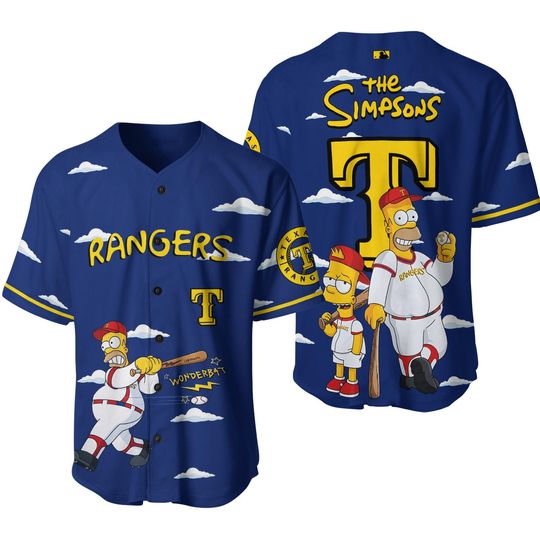Texas Rangers x The Simpson 2026 Limited Editions Jersey