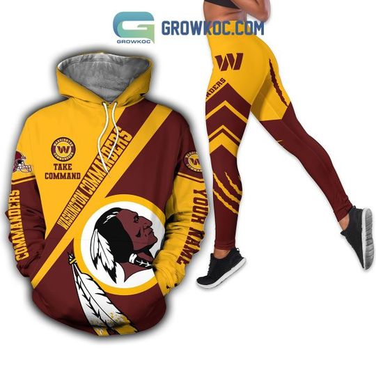Personalized Washington Commanders Hoodie Leggings Set