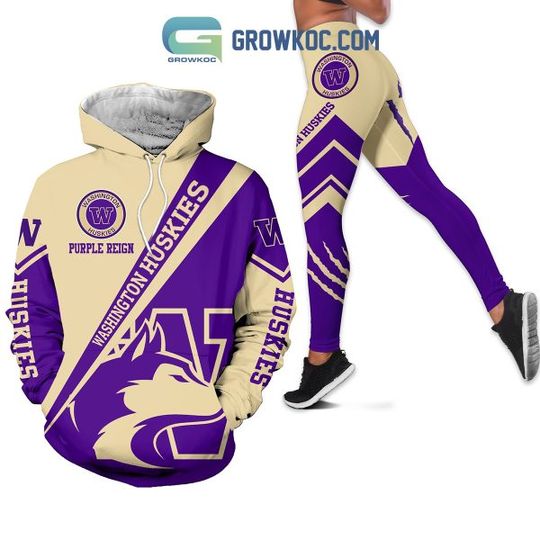 Washington Huskies Hoodie Leggings Set
