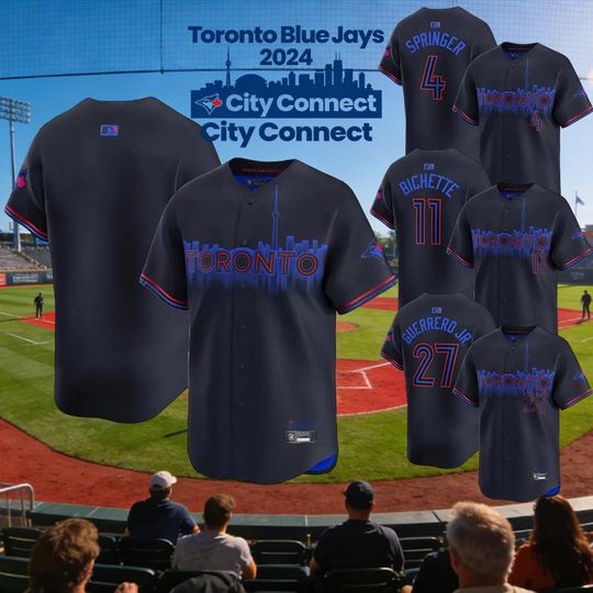 Personalized Toronto Blue Jays 2024 City Connect Jersey, Custom Name Number