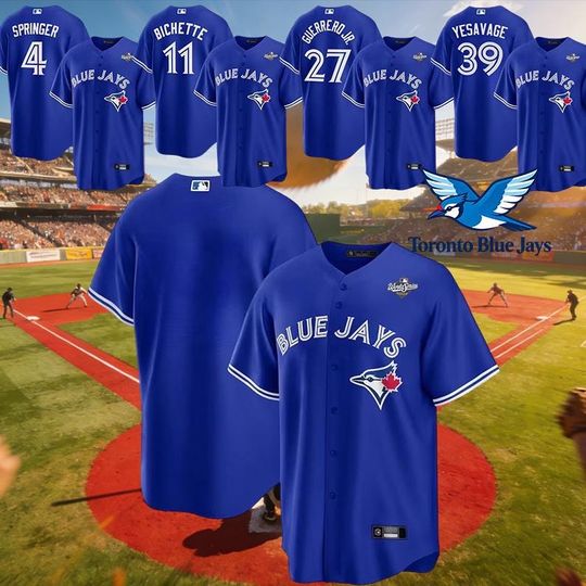 Discover Personalized Toronto Blue Jays Custom Name Number Jersey, Royal Polyester Fan Gear