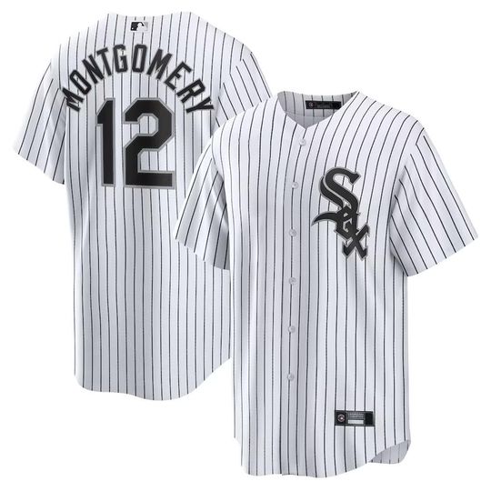 Discover Personalized Chicago White Sox Pinstripe Jersey, Colson Montgomery #12, Men's/Youth Baseball Shirt
