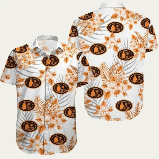 Tito8217s Vodka White Pattern Hawaiian Shirt