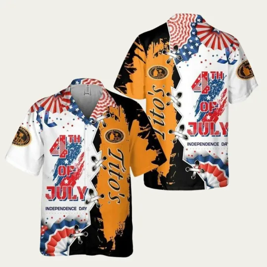 Discover Tito8217s Handmade Vodka 4th of July Hawaiian Shirt