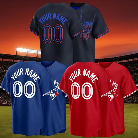 Personalized Toronto Blue Jays Custom Name Number Jersey, Baseball Apparel