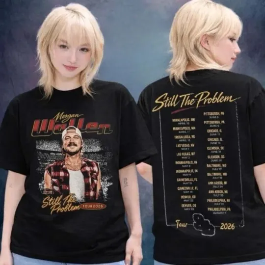 Wallen Western 2026 Tour Shirt Photo Dates Back 2 Sided Tee