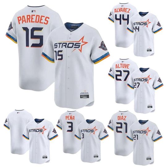 Personalized Houston Astros White Baseball Jersey, Custom Name Number,A Thoughtful Gift