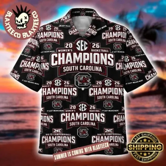 Discover South Carolina Gamecocks Women’s Basketball 2026 SEC Regular Season Champions Hawaiian Shirt