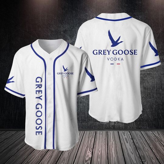 Grey Goose Baseball Jersey, Drinking Lovers Jersey, Grey Goose Fan Jersey Shirt, Vodka Lover Jersey