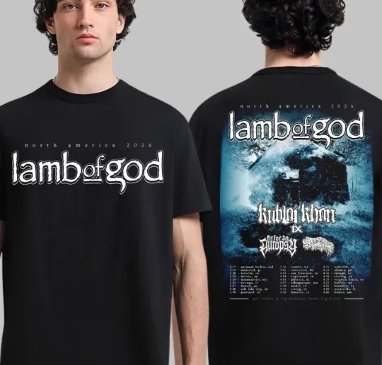 Lamb Of God The Heaviest Tour Of 2026 North America Schedule Dates T-Shirt