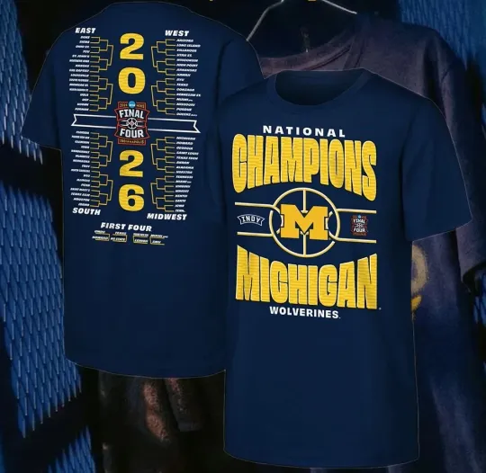 Mi Wolverine Final Four 2026 Men's Vibe T-Shirt