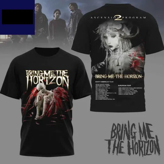 Bring Me The Horizon North American Tour 2026 Unisex 3D T-Shirt