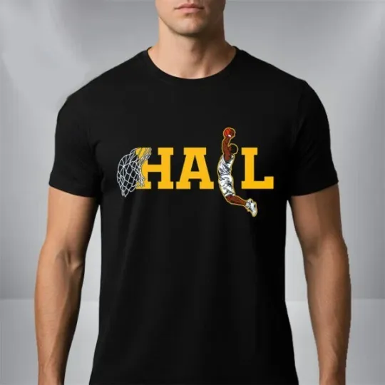 Michigan Wolverines NCAA Men's Basketball National Champs 2026 Hail Dunk T-Shirt