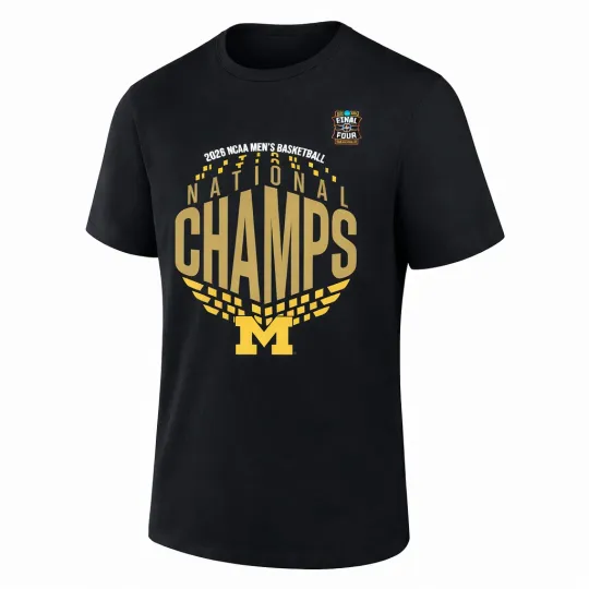 Michigan Wolverines NCAA 2026 Champions T-Shirt College Basketball Tee