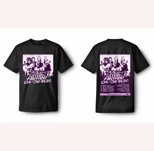 Steel Panther Twenty Twenty SX Tour 2026 Double Sided T-Shirt