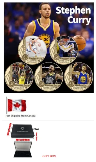 USA Basketball Player Stephen Curry Coins