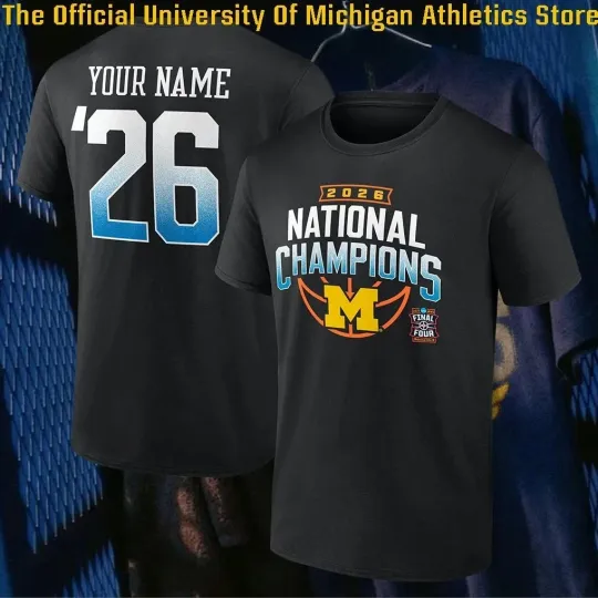 Wolverines 2026 NCAA Men’s Basketball National Champions Personalized T-Shirt