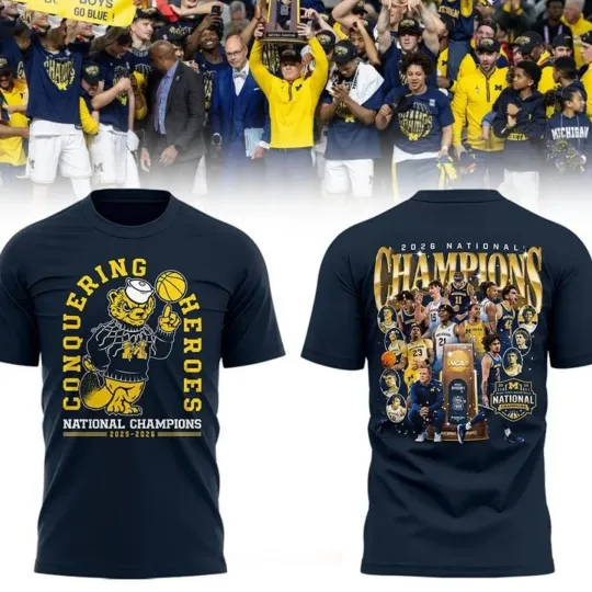Michigan Wolverines Men's Basketball National Champions 2026 Fan Gifts