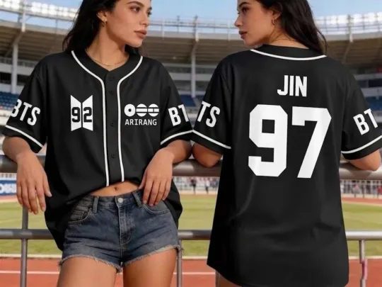 BTS World Tour 2026 Baseball Jersey, Arirang 2026 Merch Tour Concert Outfit Gift
