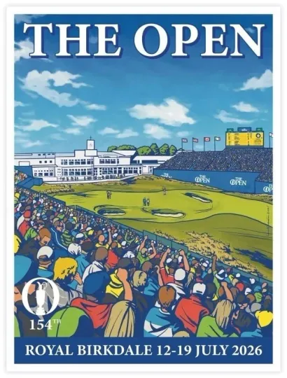 Discover The Open 154th Royal Birkdale Golf Championship 2026 Poster Tournament Wall Art