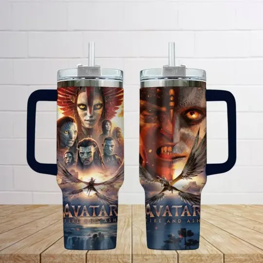 Avatar Fire And Ash40oz Tumbler, Fire And Ash Tumbler Cup, Avatar 3 Tumbler