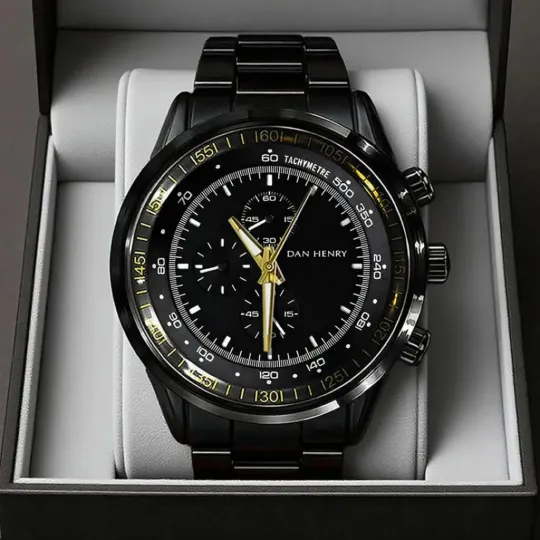 Resident Evil Requiem Black Stainless Steel Watch