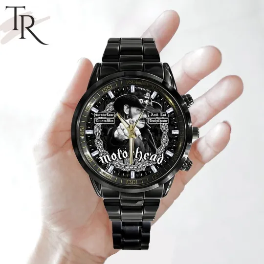 Motorhead born to lose live to win stainless steel watch