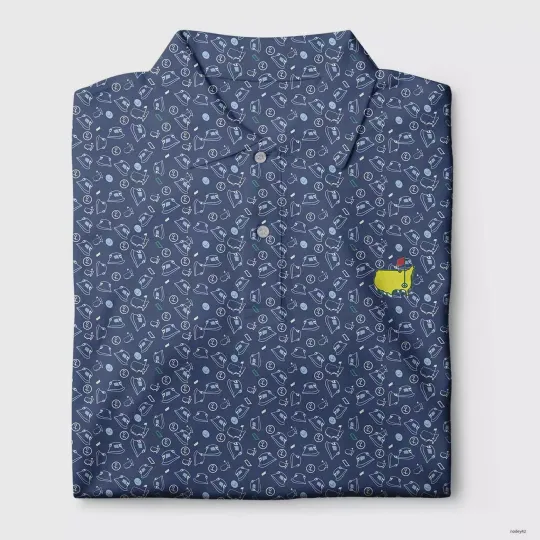 Discover Masters Tournaments Golf Polo Shirt 2026 PGA Performance Outdoors All Printed