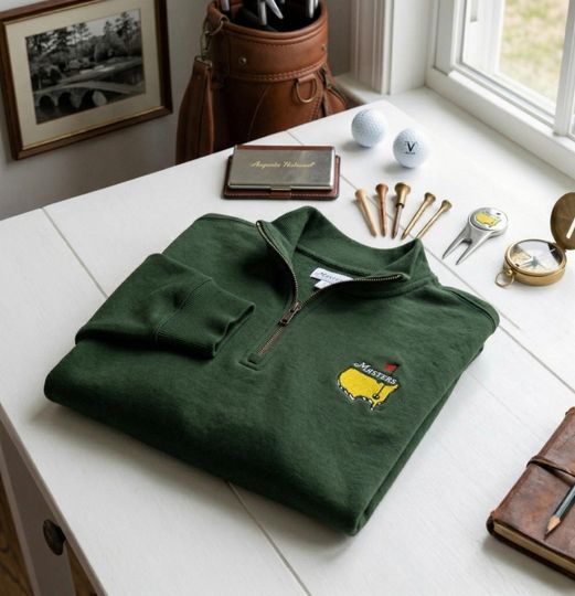 Embroidered Golf Quarter Zip, Sport Apparel Gift