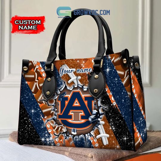 Auburn Tigers Personalized Diamond Design Women Handbags