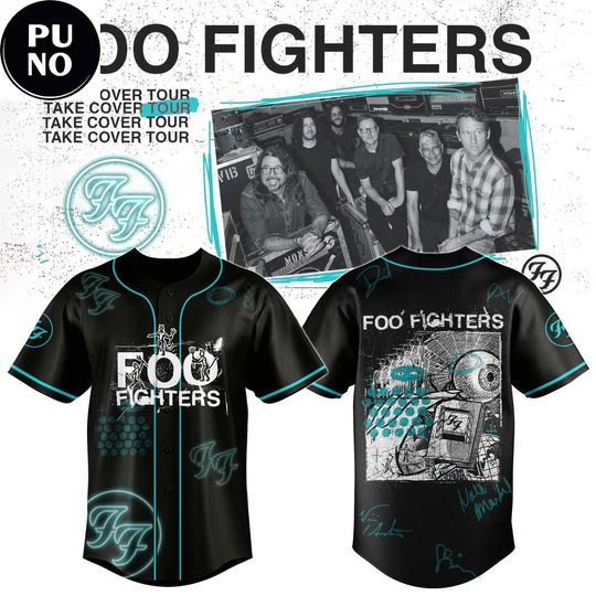 Discover FF Band Fighters Take Cover Tour 2026 Baseball Jersey